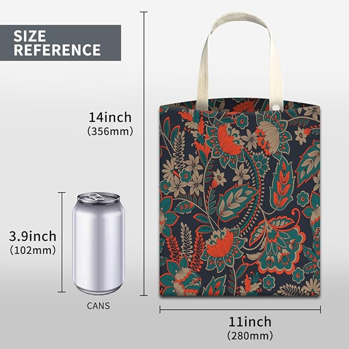 ABUIFDK Car Trash Can, Cute Car Trash Bag, Hanging Car Organizer and Storage Bag, Trash Bin for Car Accessories, Vehicle, Travelling, Camping Luxury Paisley Flowers