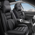 AREKA 2 Car Seat Covers for Honda Accord 2003-2026 Breathable Leather,Waterproof Car Seat Protectors with Comfort Headrest Pillows,Automotive Vehicle Cushion with Storage Pockets (Luxury,Black)