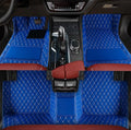 Custom Personalized Floor Mats for Cars，Luxury Full Coverage All Weather Car Floor Mats，Anti-Slip Leather Car Mat Set ，Custom Floor Mats for 99% of Cars, Trucks & SUVs (Blue)