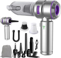 KedeeSparkle Handheld Car Vacuum Cleaner, 4-in-1 Cordless Vacuum Cleaner, 22000PA High Power Portable Car Vacuum with Brushless Motor, for Home, Office, Camping (Silver Purple)