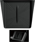 Center Console Silicone Mat for Tesla Model Y Juniper 2025 2026, Black - Anti-Slip Phone Tray & Wireless Charging Compatible Non-Slip Pad for Model Y Accessories