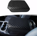 Center Console Armrest Cover for Chevy Chevrolet Silverado 1500/GMC Sierra 2019-2026, Yukon/Suburban/Tahoe 2021-2026, PU Leather Middle Console Lid Protector Arm Rest Cushion Thick Pad(Bucket Seat)