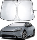 EcoNour Windshield Sun Shade Compatible for Toyota Prius C 2023–2026 | Custom Fit Hatchback Front Window Sunshade | Foldable Heat & UV Reflective Sun Visor