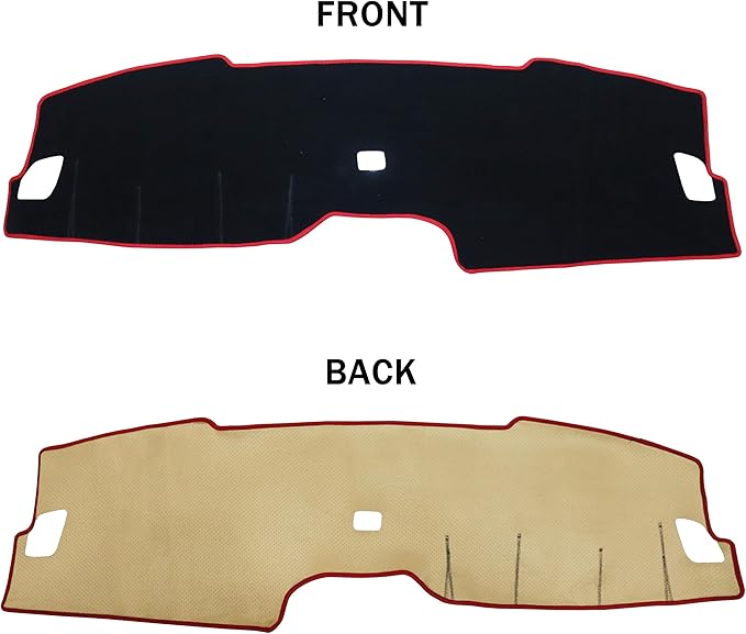 Dash Cover for Honda CR-V CRV Accessories 2023 2024 2025 2026 Dashboard Cover Center Console Dash Mat Carpet Protector Sunshield No Glare Non-Slip Pad Custom Fit, Red Trim