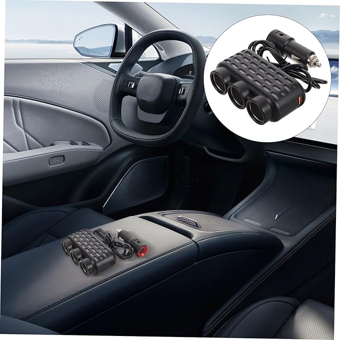 Car Charger Adapter with Multiple USB Ports for Fast Charging Mobile Phones Lighter Outlet Multiport Vehicle Charger Compatible Efficient and Safe Charging