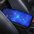 GLENLCWE Shining Galaxy Blue Space Print Breathable Car Armrest Cover Car Center Console Cover Accessories Washable