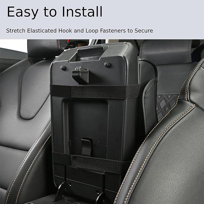 Car Center Console Cover for Hyundai Tucson 2021-2024, Leather Armrest Cushion Protector Pad with Tissue Box Holder Storage Pockets Cup Holder Phone Slot, C/Red