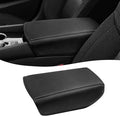 Center Console Cover for Nissan Maxima 2016 2017 2018 2019 2020 2021 2022 2023, Vinyl Leather Middle Console Protector Pad, Armrest Lid Covering, Anti-Scratch, Black-Gray Stitching