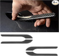 4PCS Tesla Model 3/Y Door Handle Cover Set (2017-2025) Highland & Juniper Compatible, Car Door Handle Sills Protection Wrap Exterior Accessories, Carbon Fiber 3D Sticker