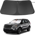 Windshield Sun Shade Custom Fit for 2011-2019 Ford Explorer SUV Accessories Foldable Sunshade Sun Blocker Protect Car from Sun Rays & Heat Damage Keep Car Cooler