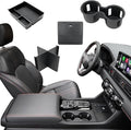 4PCS Center Console Organizer Tray for 2026-2023 Honda Pilot Ridgeline Passport Accessories, Armrest Storage Box and Divider, Hidden Storage Box and Cup Holder for Honda Pilot Ridgeline Passport