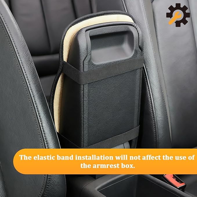 Flower Car Center Console Covers, Cute Breathable Scratch & Wear Resistant Vehicle Armrest Cushion Pad, Stylish Automotive Interior Middle Console Protector, Universal Fit