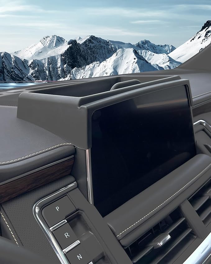 WEIPIN for Center Console Screen Organizer Tray Compatible with 2021–2024 Chevy Tahoe/Suburban & GMC Yukon — Not Fit Yukon Denali Console Organizer ABS Materials