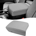 KBH Center Console Armrest Cover for 2007-2013 Toyota Tundra & 2008-2022 Sequoia, Vinyl Leather, Middle Console Lid Protector Arm Rest Cushion Pad, Interior Accessories, Anti-Scratch, Gray