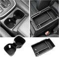 For 2026 CRV Center Console Organizer - 2PCS 2026 Honda CRV Accessories - Compatible with 2026 Honda CRV (EX/EX-L/Hybrid Sport/Hybrid Sport Touring) -Center Console Organizer Cup Holder Insert ABS+TPE