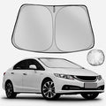 Fonowka Windshield Sun Shade for 2012-2015 Honda Civic Foldable Sun Sunshade for Car Front Window Blocks UV Rays and Heat Automotive Interior Protector Custom Fit Accessories