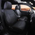 GOLYWIN Car Seat Covers Full Set for Toyota Tacoma Double & Crew Cab 2023 2022 2021 2020 2019 2018 2017 2016 Tacoma Interior Accessories Premium Faux Leather Breathable Waterproof (Pure Black)