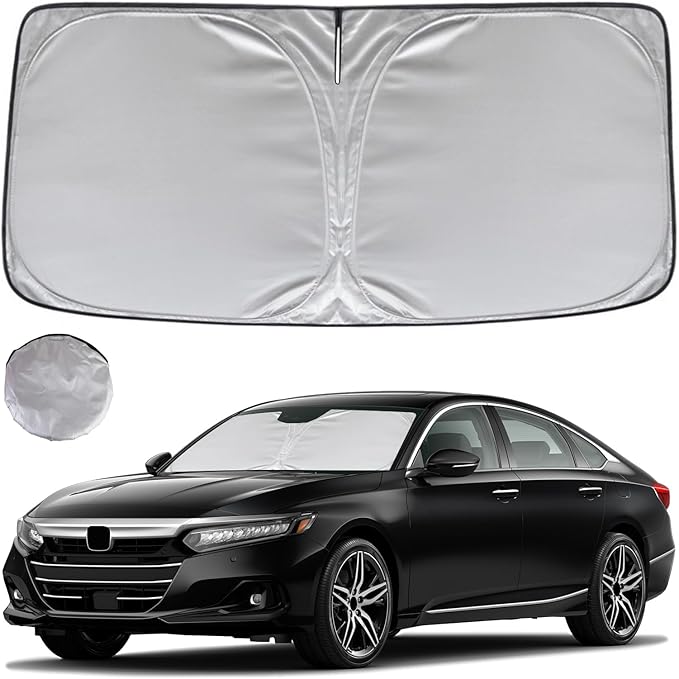 KAYZT Windshield Sun Shade for Honda Accord Sedan 2018-2025 2026 Foldable Sunshade Front Window Custom Fit Accessories