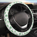 Cute Watercolor Shamrocks Steering Wheel Cover for Women Men Girls, Accessories Decor Thickened Anti-Slip Auto Steering Wheel Covers Protector Universal Fit 15 Inch for Cars, Truck, SUV