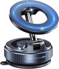 Jkoailiwi 360 Adjustable Vacuum Magnetic Phone Holder for Car, 118LBS Nano Gel Suction Cup Phone Mount, Universal 360 Dashboard Phone Holders for Your Car for Magsafe iPhone 17 16 Air Pro Max