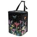 Wildflowers Car Trash Can with Lid Leakproof Trash Bin Leak Proof Lightweight Car Garbage Cans Removable Automotive Accessories for Most Cars SUV Truck SED