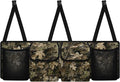 CLOHOMIN Camo Hunting Trunk Organizer for Car Women Men Wood Trunk Hanging Organizer Backseat Bag Collapsible Auto Storage Accessories Interior with 2 Pockets 2 Mesh Pouches