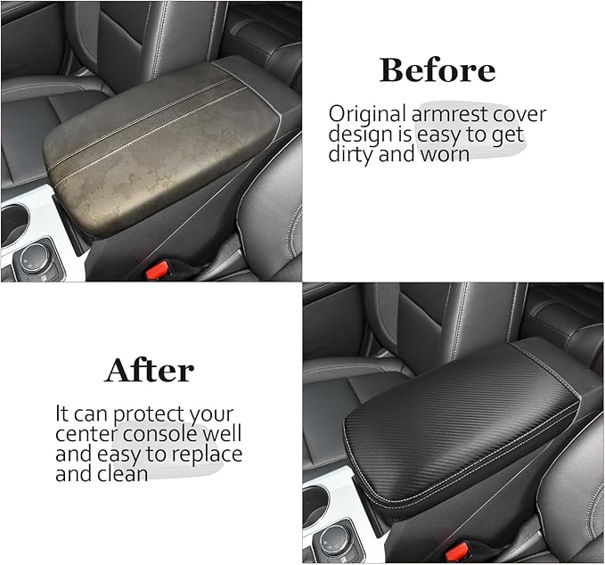 SKTU Upgrade for 2019-2026 Chevrolet Blazer Center Console Cover 2023 2024 2025 2026 Chevy Blazer Armrest Pad 2025 2026 Blazer Seat Box Cover 2026 Blazer Center Console Soft Cushion