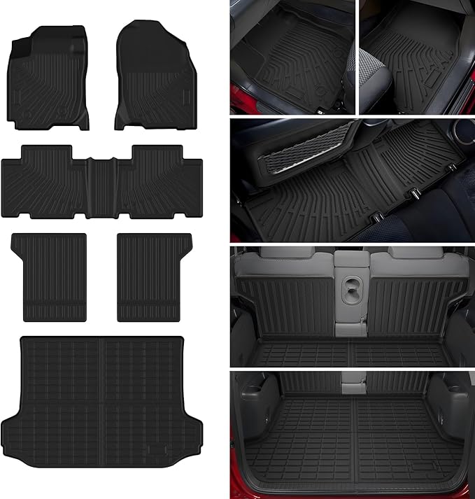 Cartist Floor Mats & Cargo Liner Fit for Toyota RAV4 2006-2012 Accessories All Weather Cargo Liners Carpet Protection