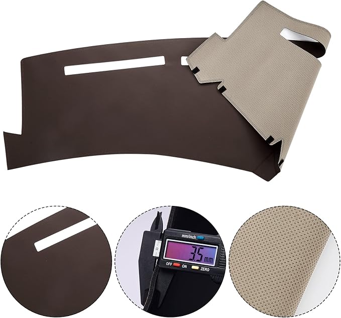 Dashboard Dash Mat Cover Leather Dashboard Pad Sun Protection Compatible for 99-06 Chevy Silverado GMC Sierra,00-06 Chevy Suburban Tahoe GMC Yukon/XL,01-06 Chevy Avalanche(Brown)