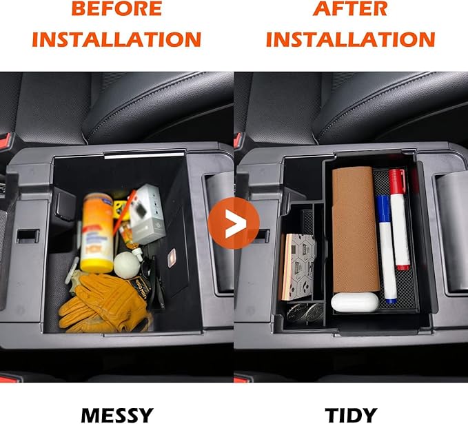 JOJOMARK Compatible with Ford Explorer Accessories 2020 2021 2022 2023 2024 2025 Center Console Tray Organizer, Armrest Secondary Storage Box