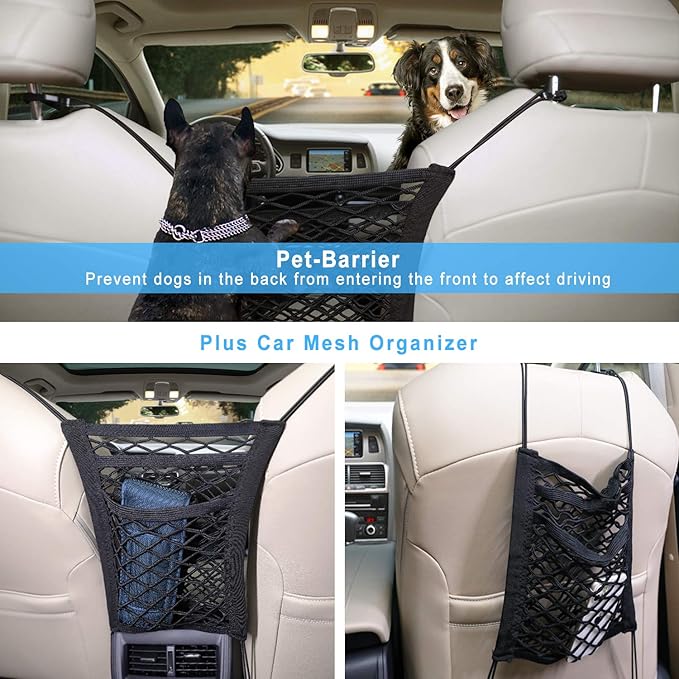 Bark Lover Deluxe Dog Seat Cover for Front Seat-More Durable Waterproof Front Seat Protector, High Heat Resistant and Nonslip Front Seat Cover for Dogs Kids, Universal Size (Grey)