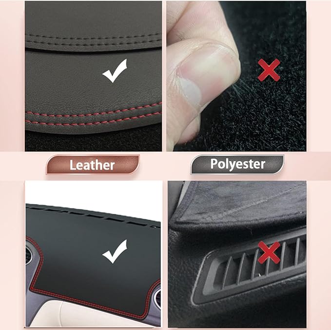 Leather Dashmat Dashboard Cover Pad Dash Mat Carpet,for Alfa Romeo Giulia 952 2017 2018 2019 2020 2021 Accessories