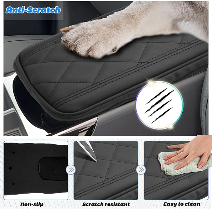 SHAOHAO for 2025 2026 Hyundai Tucson Center Console Cover for 2025 2026 Hyundai Tucson Accessories Tucson (Limited, Hybrid) Car Armrest Cover Tucson Anti Scratch Elbow Arm Rest Comfort Protector Pad