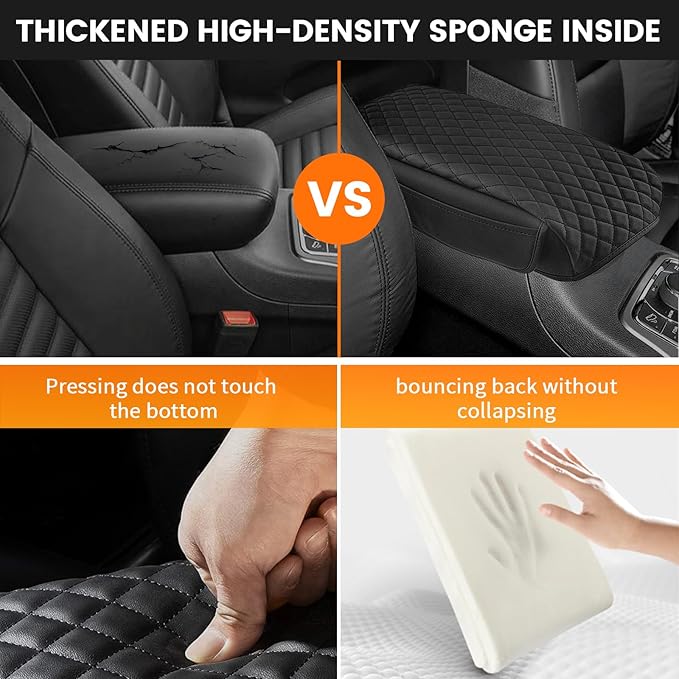 Custom Fit for Center Console Cover Palisade 2019-2024 2025 2026 Armrest Cover Center Console Pad Interior Accessories Car Armrest Seat Box Cover Protector with Pockets Storage Bag