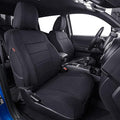 coverdream Custom Fit Seat Covers for 2016-2023 Toyota Tacoma Double Cab/Crew Cab SR,SR5,TRD Off Road,TRD Pro,TRD Sport,Limited,Fully Covered,UV Resistant Polyester Seat Protector (Full Set,Black)