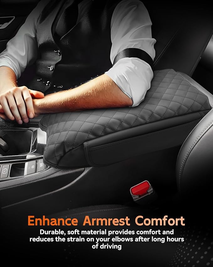 CDEFG for Honda Accord 2023-2025 2026 Center Console Cover Armrest Box Cover for Accord (LX,SE) 2023 2024 2025 Accessories Console Arm Rest Protector 2 Side Pocket