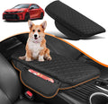 Center Console Armrest Cover for Toyota Camry 2018-2024 Accessories Arm Rest Pad Console Cushion Lid Middle Console Protector Black Leather with Pockets