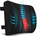 Niceeday Lumbar Support Pillow for Office Chair Car, Gaming Chair Lower Back Pain Relief Memory Foam Cushion with 3D Mesh Cover Ergonomic Orthopedic Back Rest Lower Back Support