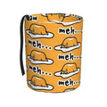 Gudetama Cute Car Trash Can Leak Proof Hanging Waterproof Garbage Can Multipurpose Trash Bin for Car SUV Front Seat Headrest Collapsible and Portable Storage Pocket