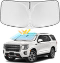 for GMC Yukon/Yukon XL 2021-2025 Windshield Sun Shade - 4 Layers Car Sunshades for Front Windows Shade Cover Custom Fit Yukon Sun Visor 240T Retractable Shade Blocks UV Rays Car Accessories