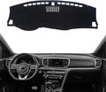 KEYOOG Dashboard Cover Dash Mat Fit for K-ia Sportage 2022-2017 (for QL Body Code,Without HUD Models),Car Dash Board Mat Anti-Glare Carpet,Non-Slip Pad Sunshield Protector (Black)