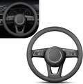 1 PC Car Steering Wheel Cover, Ultra-Thin Soft Leather Steering Wheels Accessories, 15" Round Breathable Car Wheel Cover, Universal Interior Accessories for Most Cars (Black&Red)