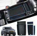 SKTU 2023 2024 2025 Bronco Sport Center Console Organizer for 2021 2022 2023 2024 2025 Ford Bronco Sport Accessories Console Tray Bronco Sport Accessories Armrest Secondary Storage Box (Blue)