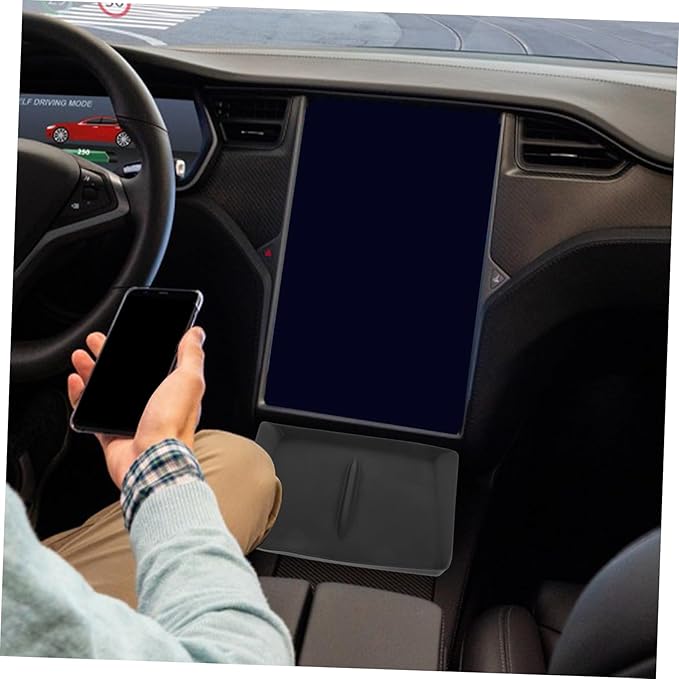 CHILDWEET Cordless Charger Mat for Model Y Skid Silicone Dashboard Charging Pad Sleek Minimalist Design for Easy Installation and Secure Phone Charging Your Car Interior