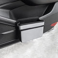 AOWIS Car Trash Can, Foldable Multifunctional Hanging Storage Box Trash Can with a Roll of Garbage Bag, Multi Pocket Design Suitable for Car, Home and Office (Grey)