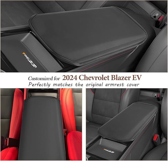 SKTU Upgrade 2024 2025 2026 Chevy Blazer EV Center Console Cover for 2024 2025 2026 Chevrolet Blazer EV LT/RS Armrest Cover 2024 2025 2026 Chevy Blazer EV Accessories Blazer EV Center Console Cushion