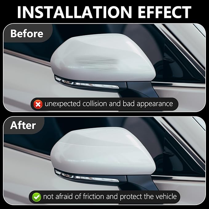 DGSL Car Door Edge Guards Door Sill Protector, 4In x 19.7Ft 5D Carbon Fiber Car Wrap Film, Vinyl Automotive Wrap Film Anti-Collision Fits for Most Car (Transparent)