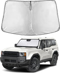 EcoNour Windshield Sun Shade Compatible for Toyota Land Cruiser 2024–2026 | Full-Size SUV Front Window Sunshade | Foldable Sun Visor Protector | UV & Heat Blocking Protection