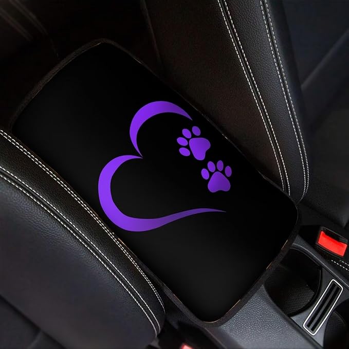 Biyejit Car Center Console Armrest Cushion Cover Pad Car Interior Decor Accessories Universal Fit for Sedan, Truck, SUV