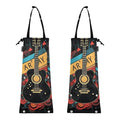 ALAZA Hanging Car Trash Bags Garbage Bag Trash Can for Back Seat Small Guitar 1 Washable Storage Bag Retractable 2 Pack